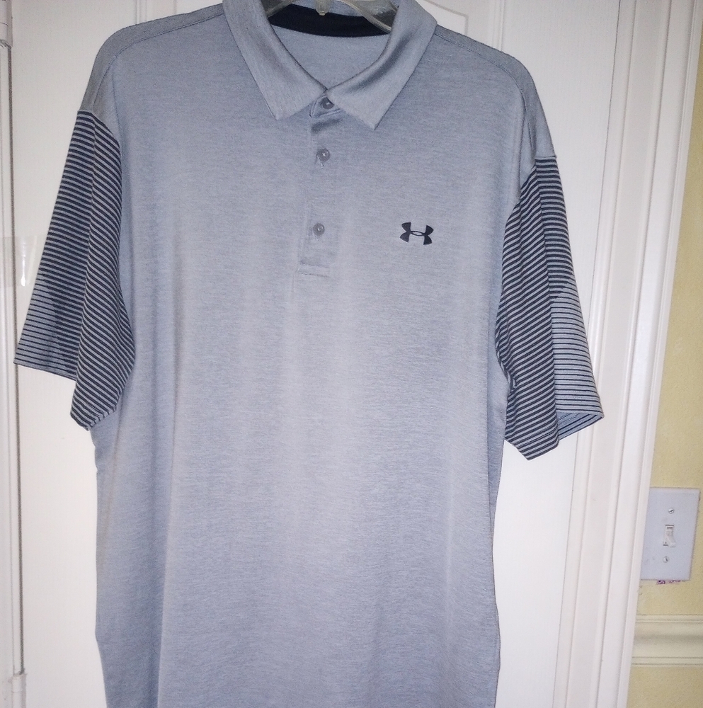 Under Armour Man Light Grey Golf Polo